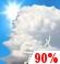 Monday: Showers and thunderstorms likely before 8am, then showers and possibly a thunderstorm between 8am and 2pm, then showers and thunderstorms after 2pm.  High near 87. Southwest wind 6 to 9 mph becoming south in the afternoon.  Chance of precipitation is 90%. New rainfall amounts between three quarters and one inch possible. 